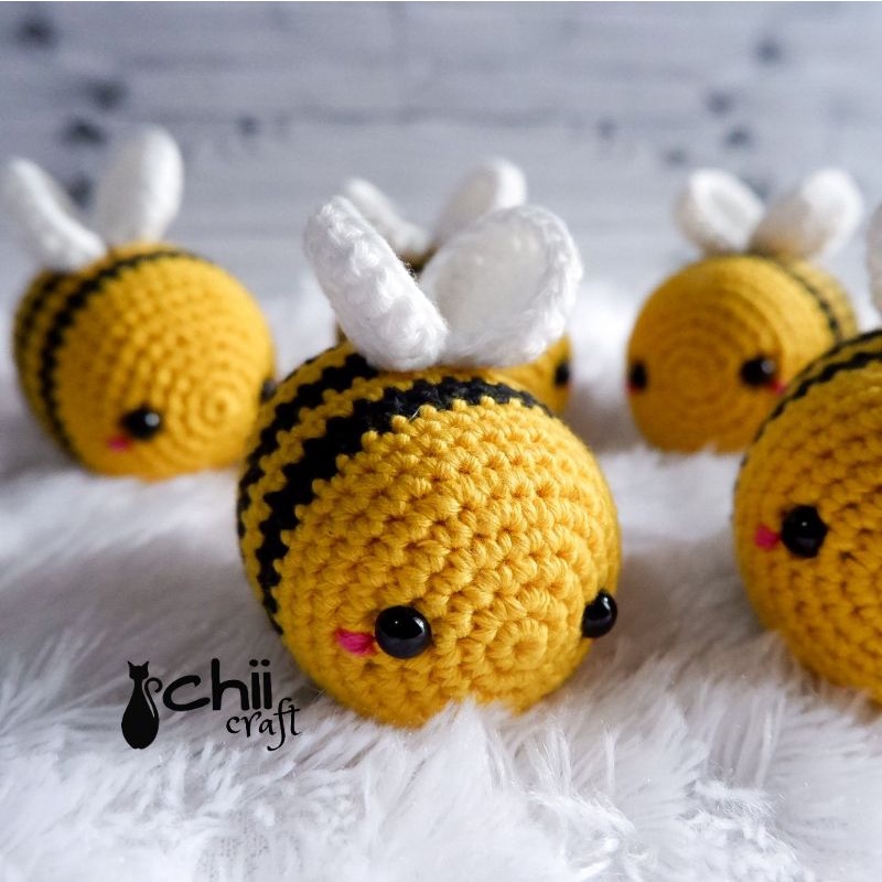 Amigurumi Lebah | Amigurumi Bee | Boneka Rajut Lebah | Boneka Rajut Bee