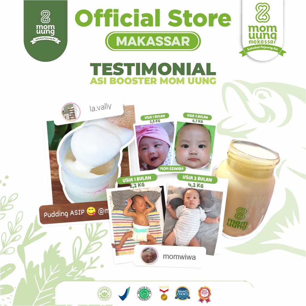 MOM UUNG ASI BOOSTER 60 KAPSUL/ PELANCAR ASI NATURAL / BPOM HALAL / MOMUUNG MAKASSAR