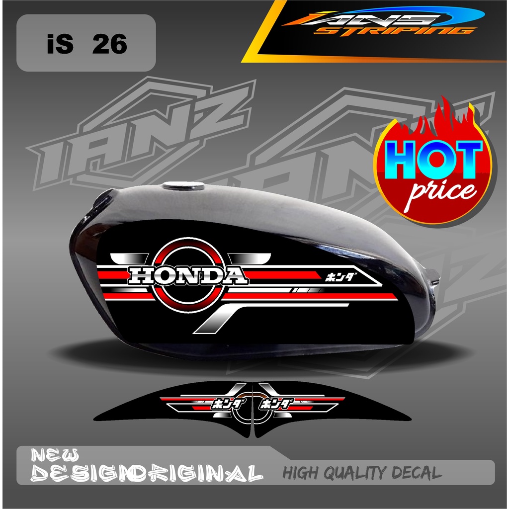 DECAL STRIPING LIST TANGKI CB100 HOLOGRAM / NON HOLOGRAM IS26