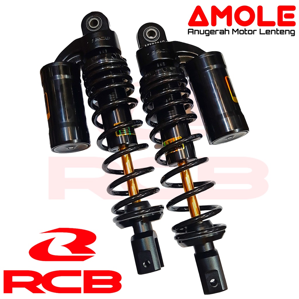 Shockbreaker Belakang Tabung RCB MB2 Premium Black 305mm Nmax Aerox