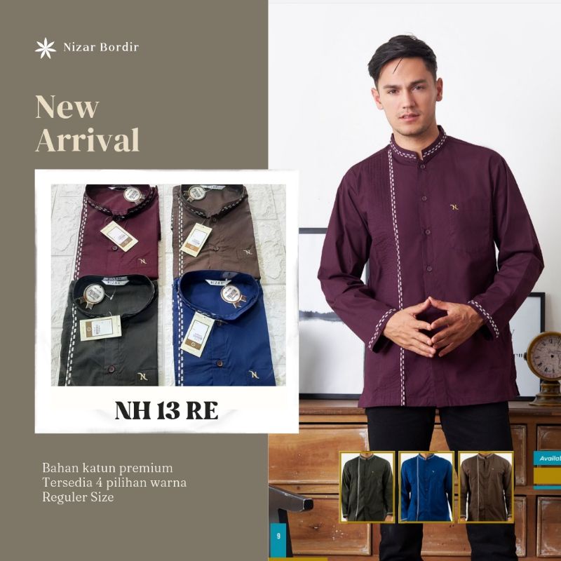 BAJU KOKO NIZAR NH 13 RE || BAJU KOKO DEWASA || BAJU KOKO PREMIUM || BAJU KOKO LENGAN PANJANG