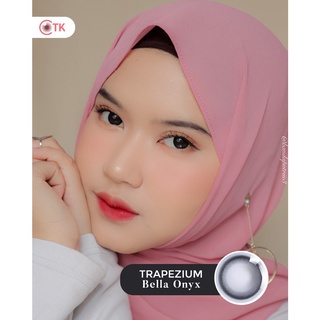 Softlens TRAPEZIUM DIA 14.50mm MINUS Bella Onyx Bella Mocha (-6.50 s/d -10.00) CTK LENSA KOTAK / BS