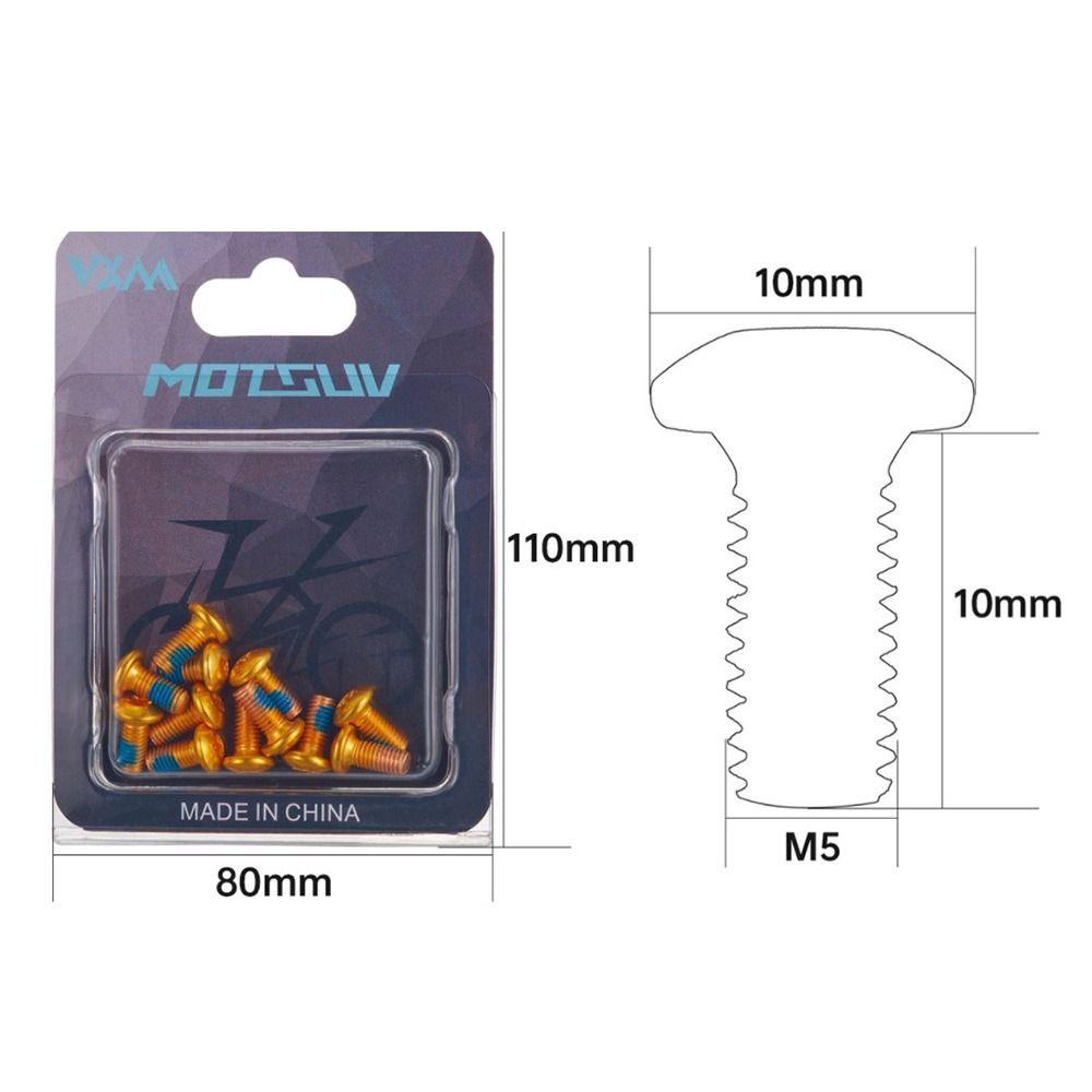 R-FLOWER 12pcs Baut Cakram Rem T25 Luar MTB Bagian Bersepeda Rotor Bolt