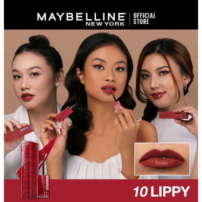 LIPSTIK MAYBELLINE SUPER STAY VINYL - LIQUID LIPSTIK - LIP LINER - LIP