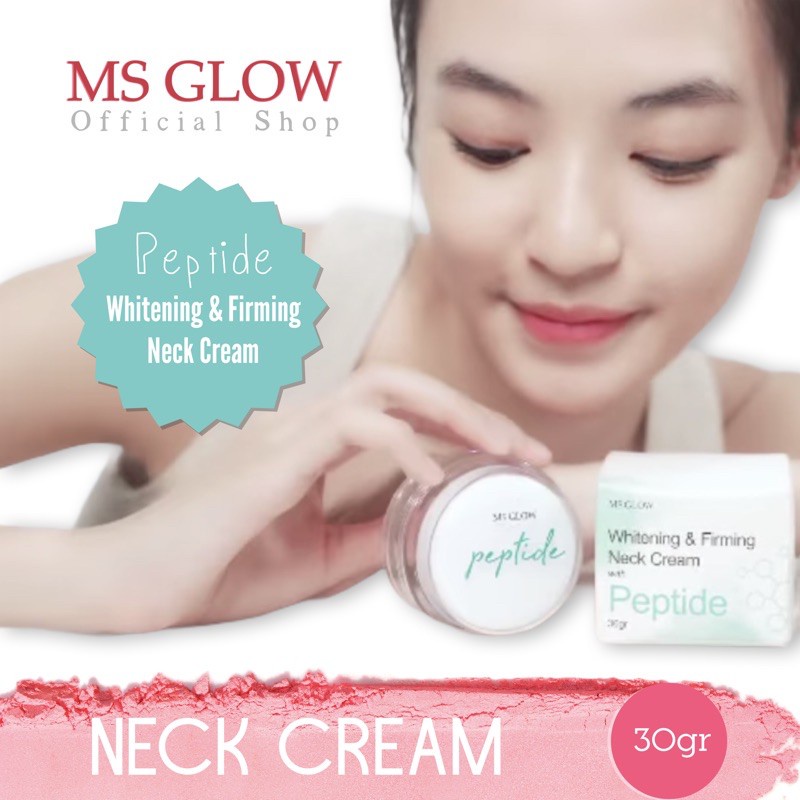 Ms Glow Whitening Neck Cream Mencerahkan Leher