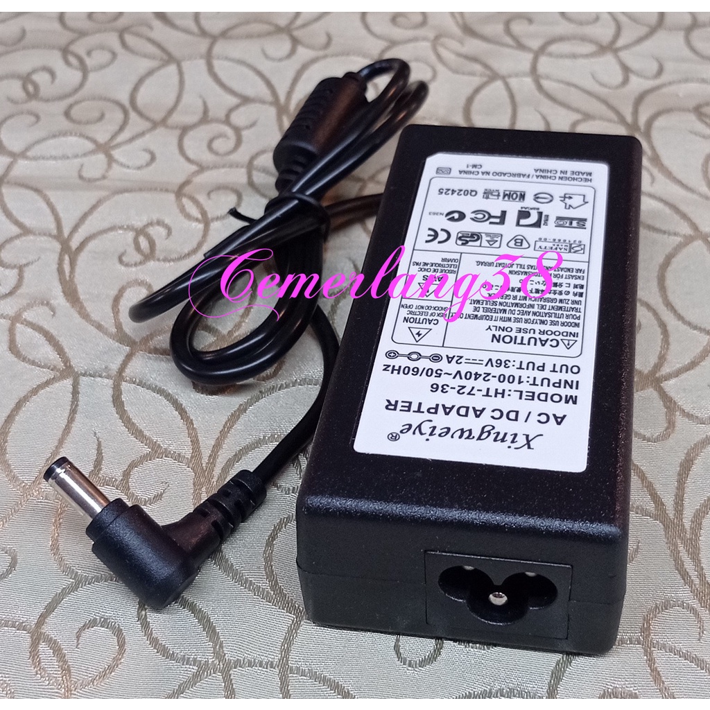 AC DC Charger 36V 2A 72W Switching Adaptor 36 V 2 A 72 W Power Supply 36volt 2amper 72watt