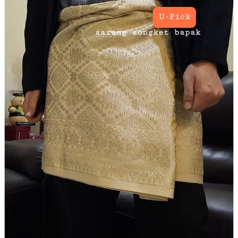 SARUNG SONGKET LILIT  BAPAK/RUMPAK COWOK MELAYU SONGKET TANJAK PRIA MELAYU