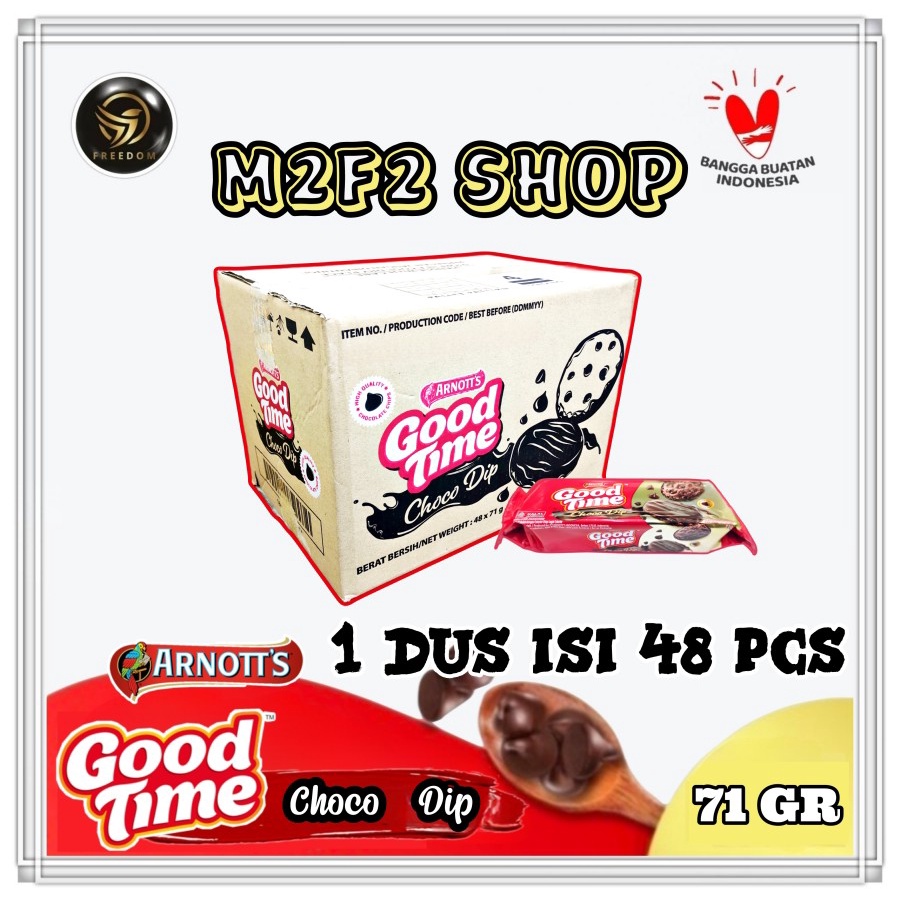 

Good Time Choco Dip Cookies | Kukis Lapis Cokelat - 71 gr (Kemasan Karton)