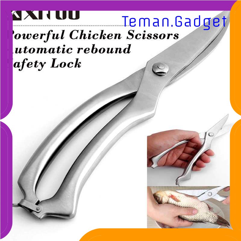 TD - DPR XITUO Gunting Tulang Dapur Kitchen Bone Scissors Stainless Steel - HU14