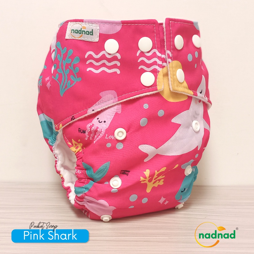 PAket Hemat 3 pcs Clodi Pocket Model  Snap  Nadnad By Sakina B(b 5-15Kg)