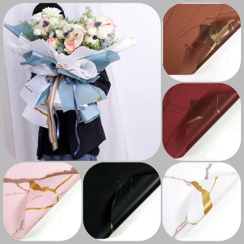 

KERTAS WRAPPING BUNGA MARBLE GOLD MQ1520