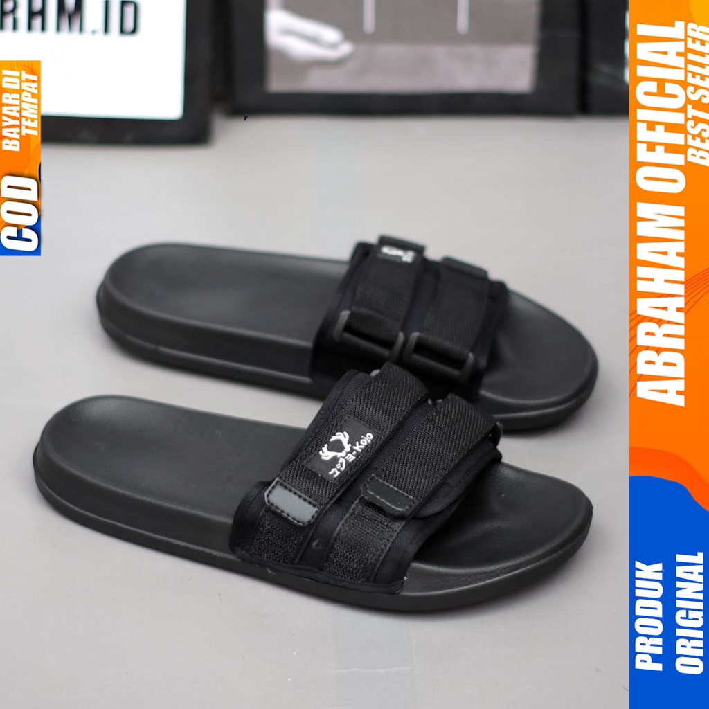 Sandal Slide Pria Slop Sendal Selop Ringan Distro Abraham