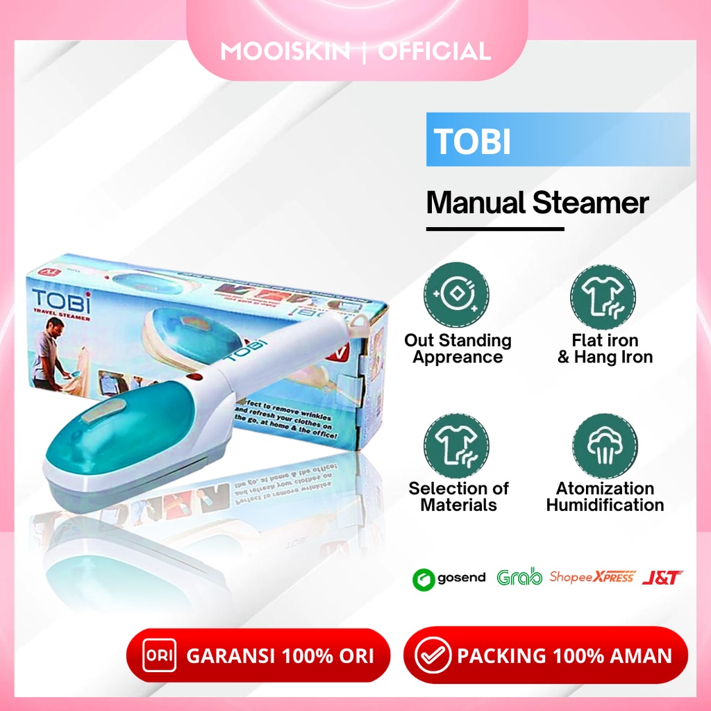 Jual Steam Setrika Uap Portable baju Pakaian Hemat Energi Anti Lecek