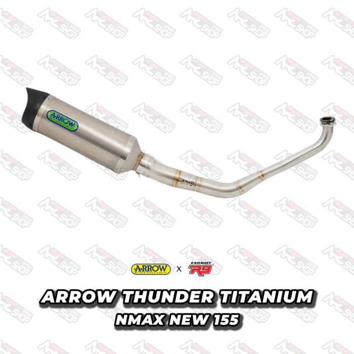 Knalpot Arrow Thunder Titanium Yamaha Nmax 2020 New Fullsystem #Original