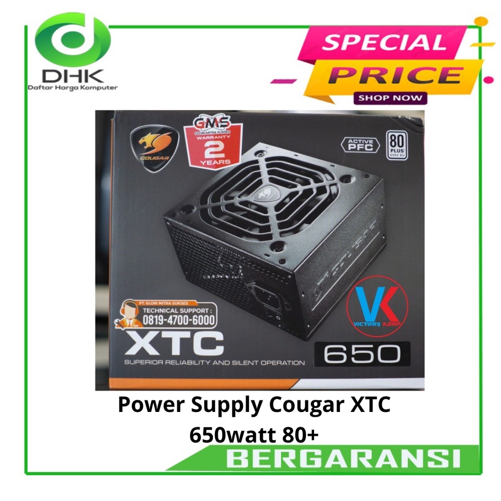 Power Supply Cougar XTC 650 Watt 80+