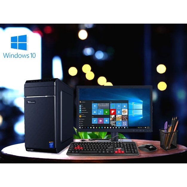 PC Core i3 530 Fullset Office | Ram 8gb | SSD 256GB | Monitor 19 inch buat Kantor, Zoom, Admin