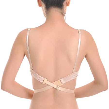 Set isi 3 Warna Low Back Bra Strap Tali BH Backless Pada Baju Gaun Pesta Dress