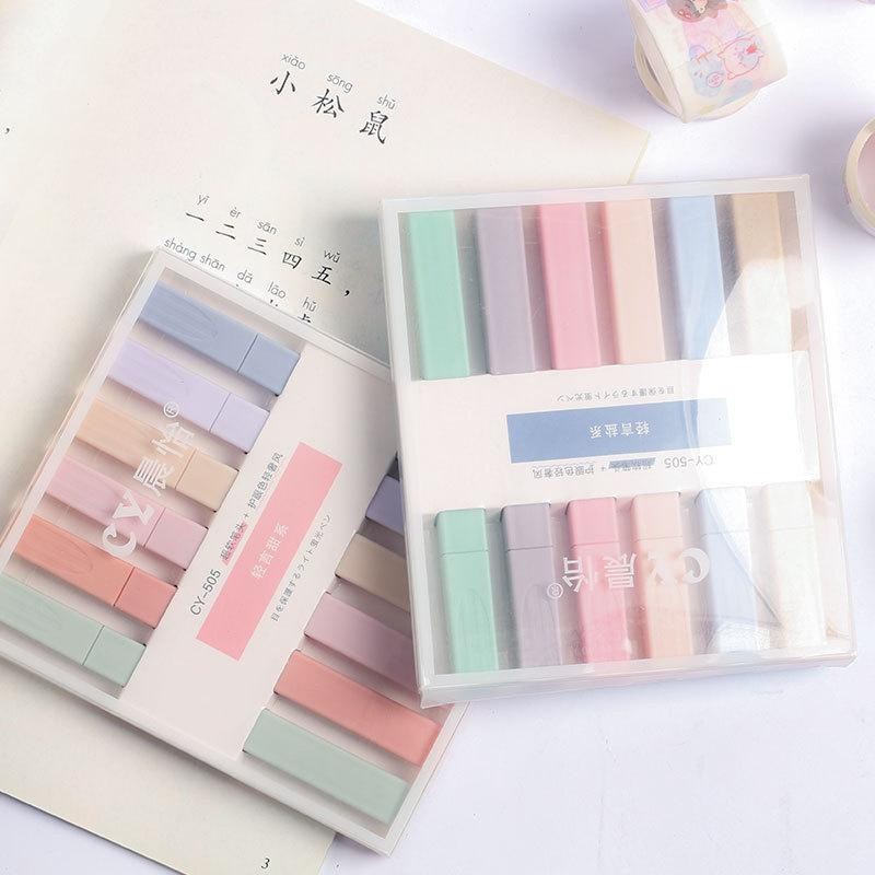 

HIGHLIGHTER PEN DOUBLE TIP SET 6 PCS STABILO PASTEL DUA SISI