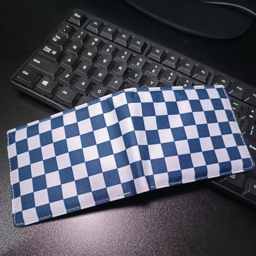 Dompet Pria Motif Kotak Kanvas Dompet Distro Dompet Murah Dompet Distro Checkerboard