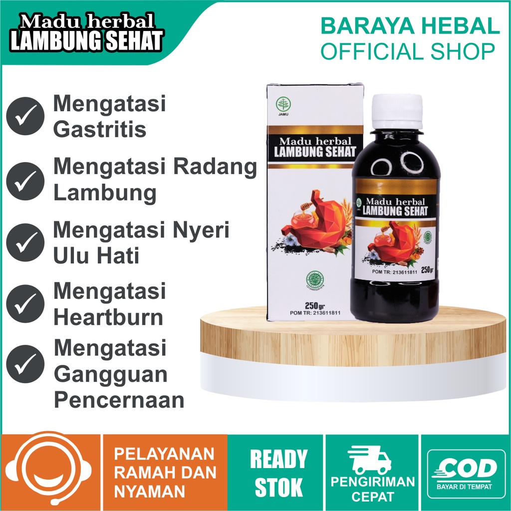 Obat Gastritis Peradangan Dinding Lambung Madu Herbal Lambung Sehat