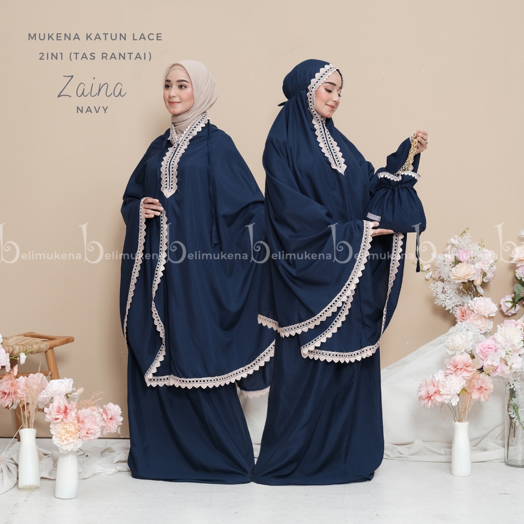 Mukena Katun Dewasa 2in1 Zaina