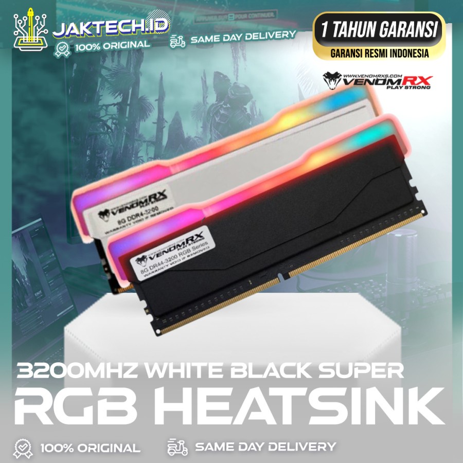 RAM VenomRX DDR4 8GB RGB Lodimm 3200Mhz