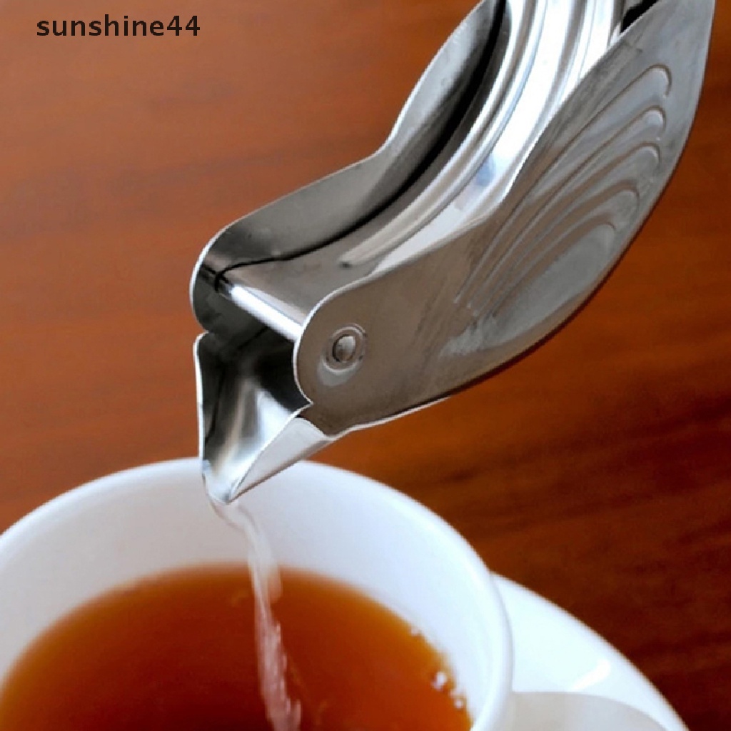 Sunshine Alat Peras Lemon Bentuk Burung Handheld Portable Stainless Steel Hand Press Juicer.