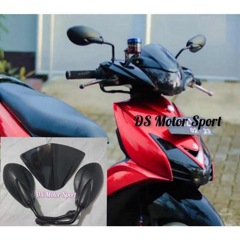 TERLARIS PAKET MIO GT 115 VISOR MIO GT 115 MODEL TERBARU PLUS SPION MIO GT 115 MODEL NEW