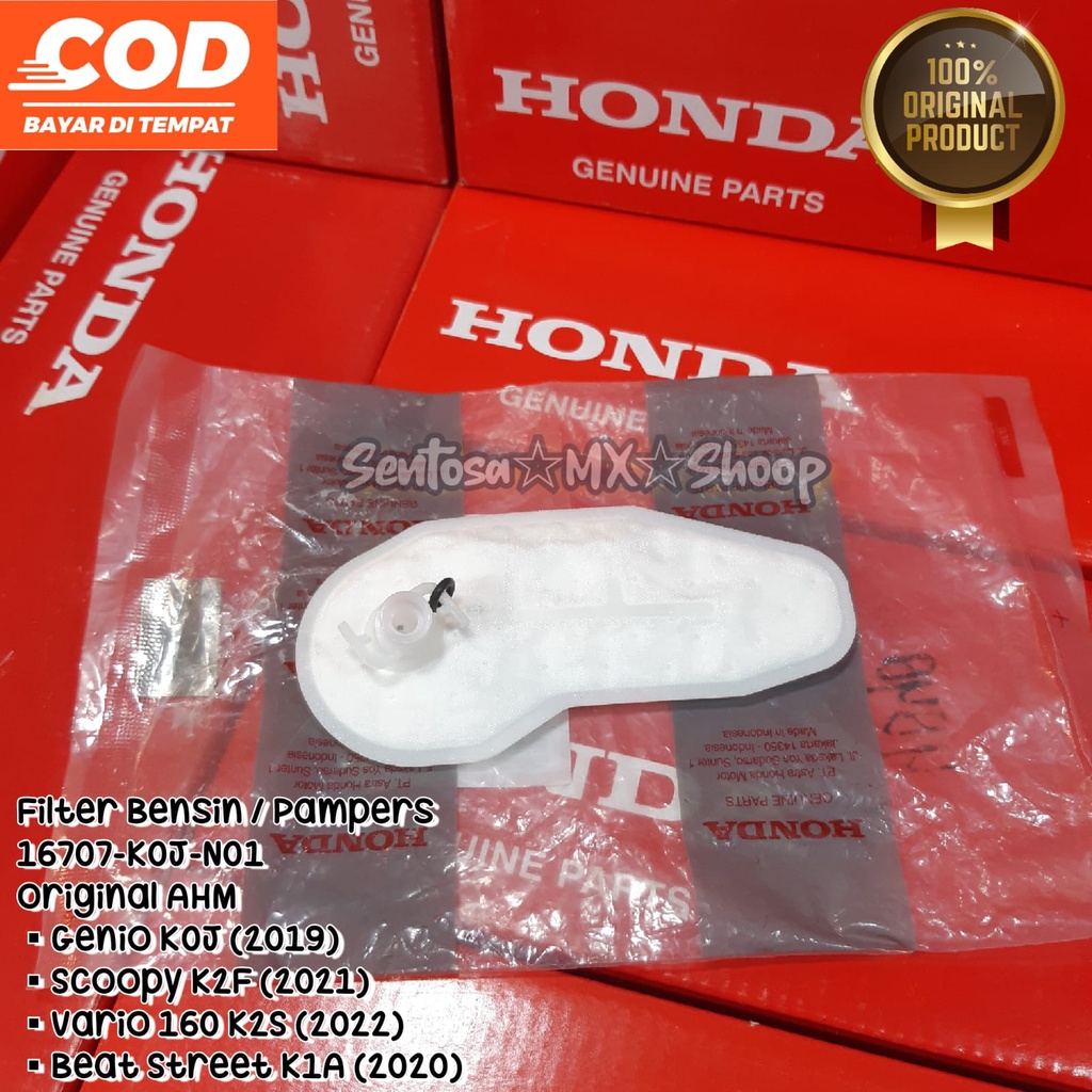 ( HONDA ORIGINAL ) FILTER BENSIN /  FILTER FUEL PUMP PAMPERS 16707-KOJ-N01 BEAT STREET (2020) , GENI