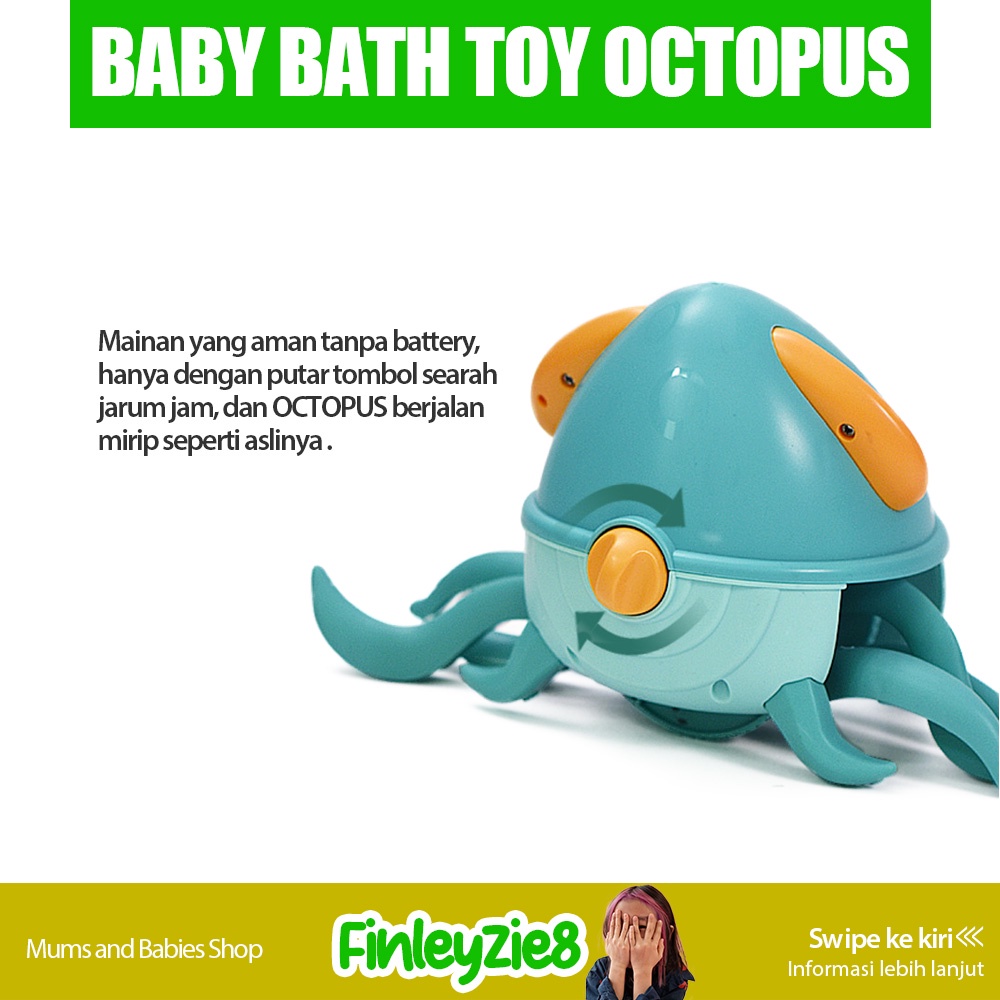 Mainan Mandi Anak / Mainan Mandi Bayi / Mainan Mandi Octopus / Toys / Mainan Gurita / Mainan mandi anak toys octopus plastik tanpa baterai bisa berenang / Mainan Octopus / Mainan Octopus Berjalan /Mainan Gurita Berjalan / Mainan Gurita Bergerak / Mainan