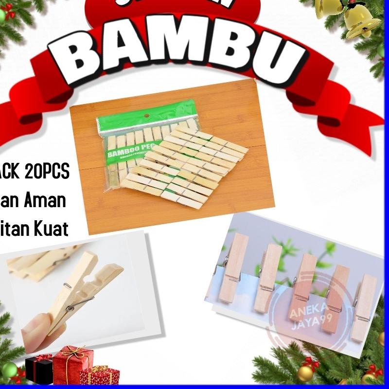 Depan jepitan jemuran baju 1set 20pcs jemuran jepitan baju jepit kayu jemuran baju jepit DR384