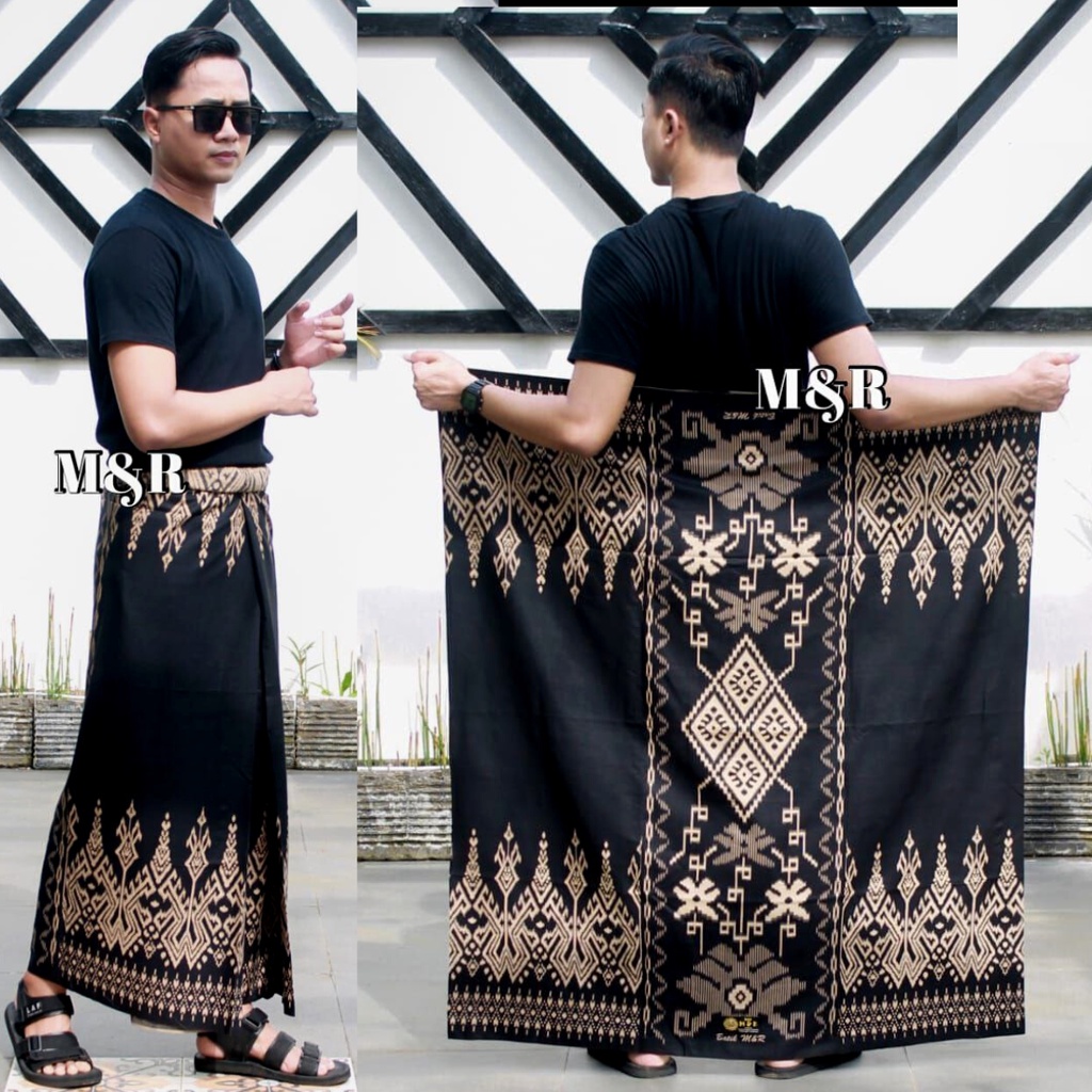 Sarung Batik Pekaalongan / Sarung Batik Pria / Sarung Hitam