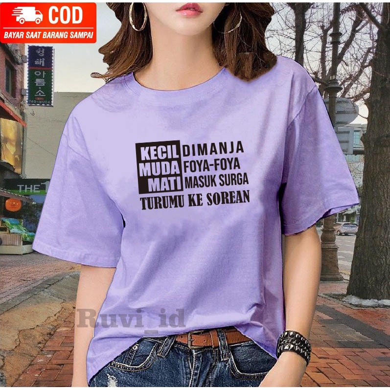 Ruvi_id-KAOS DISTRO / BELI 3 GRATIS HEADSET EXTRA BAS / KAOS WANITA / KAOS TERLARIS / KAOS WANITA KOREAN STYLE / KAOS WANITA POPULER / KAOS OBLONG / BLUS / T-SHIRT / ATASAN WANITA DEWASA / ATASAN REMAJA / BAHAN KATUN / KAOS IMPORT / KAOS OVERSIZE / KAOS M