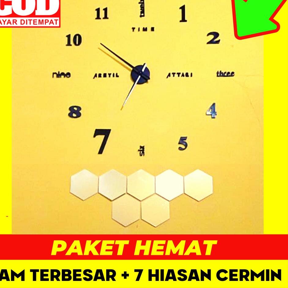 Jual Ba Jam Dinding Besar 130cm Ukuran Super Jumbo | Jam Dinding Tempel ...