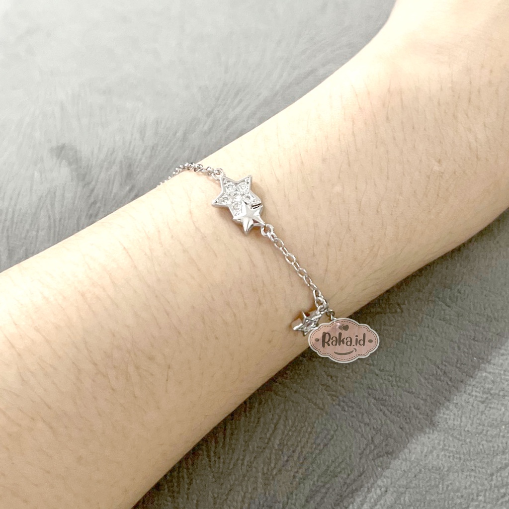 Gelang Tangan Wanita Dewasa Gelang Tangan Rantai Anti Karat Motif Bintang 1225