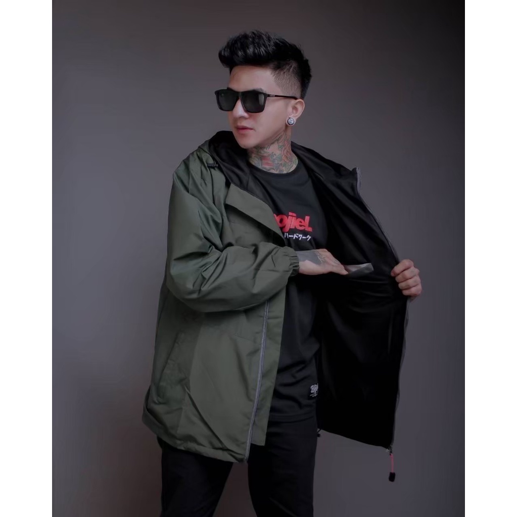The Bojiel - Jaket Bojiel Pria Jaket Parasut Jaket Outdoor Jaket Distro Hijau
