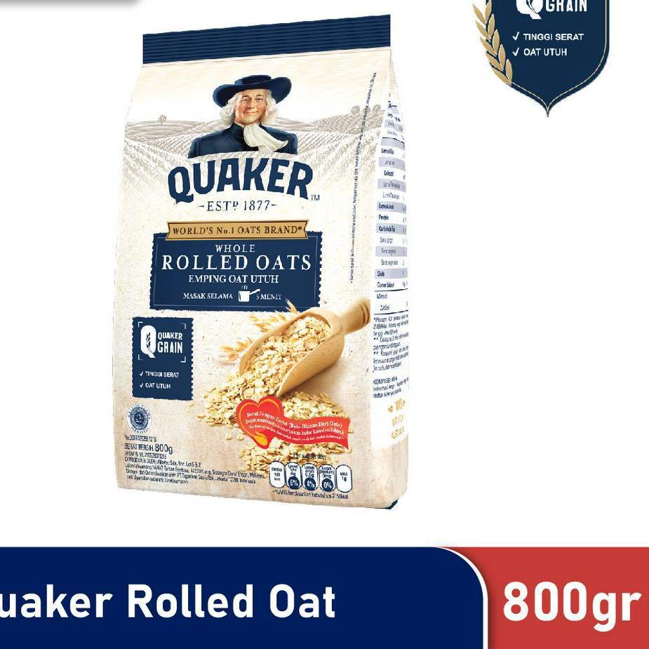 

Terbaru 12.12 Quaker Rolled Oats 800gr buruan