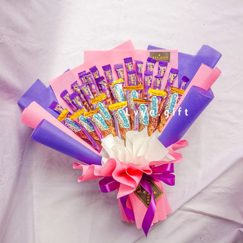 (SNACK 0027) Buket snack untuk cewe | buket snack deka | buket snack cloud9 | Buket snack pink| Buket snack wisuda | Buket snack ulang tahun | Buket anniversary | Buket hari guru | Buket hari ibu | hadiah wisuda | kado ulang tahun