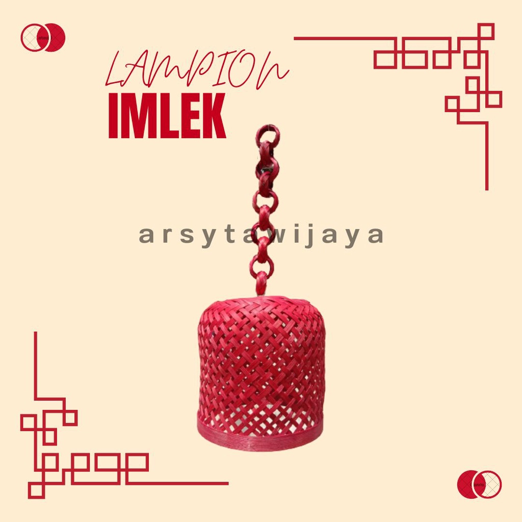 lampion imlek lampu gantung - lampion bambu gantung - lampion imlek 2023