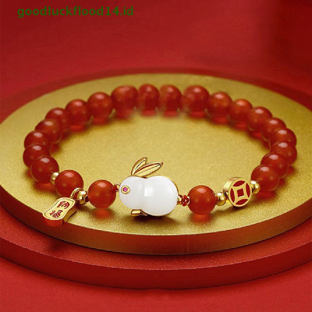 [GOOGFOUR] Fashion Kelinci Lucu Liontin Gelang Kalung Untuk Wanita Pria Adjustable Bracelets Good LuckNew Year Jewelry Hadiah Pesta Ulang Tahun [TOP]