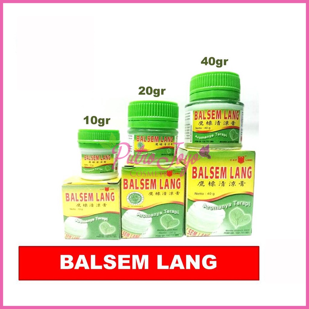 BALSEM Lang Hijau Besar 10g | 20g | 40g Balsem Gosok Pereda Nyeri Otot