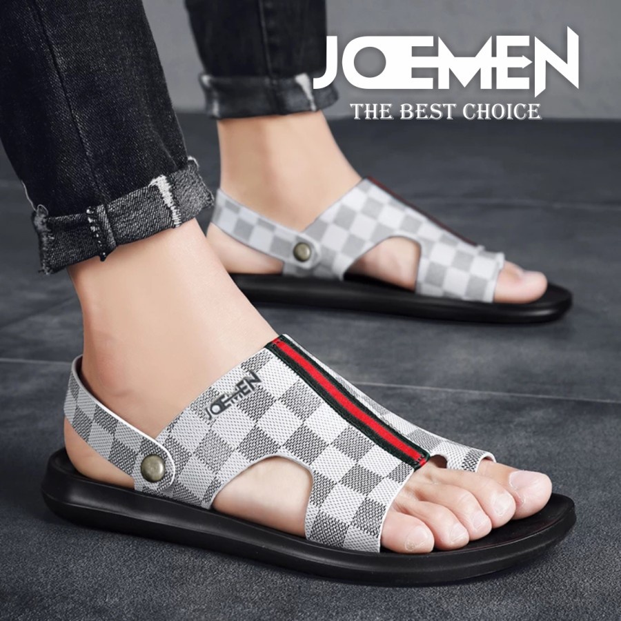 Sepatu Sandal Pria dan Wanita Joemen S-50  bahan Kulit Premium simple