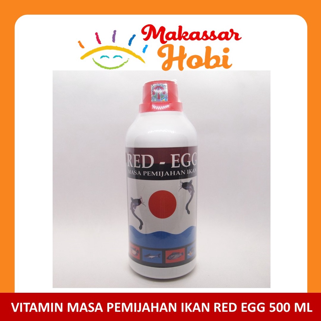 Red Egg Vitamin Ikan Masa Pemijahan Obat Indukan Induk Telur 500 ml