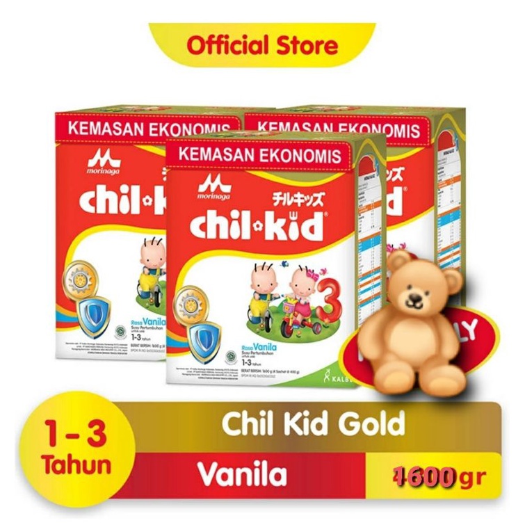 CHILKID GOLD 3  1600 / 800 Gr Susu Pertumbuhan Untuk Anak Usia 1 - 3 Tahun