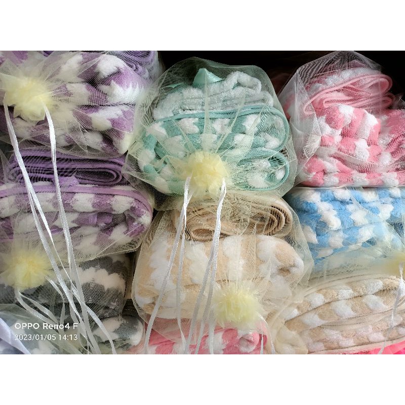 Handuk Towel Set 2 in 1 Tebal~Lembut~Menyerap