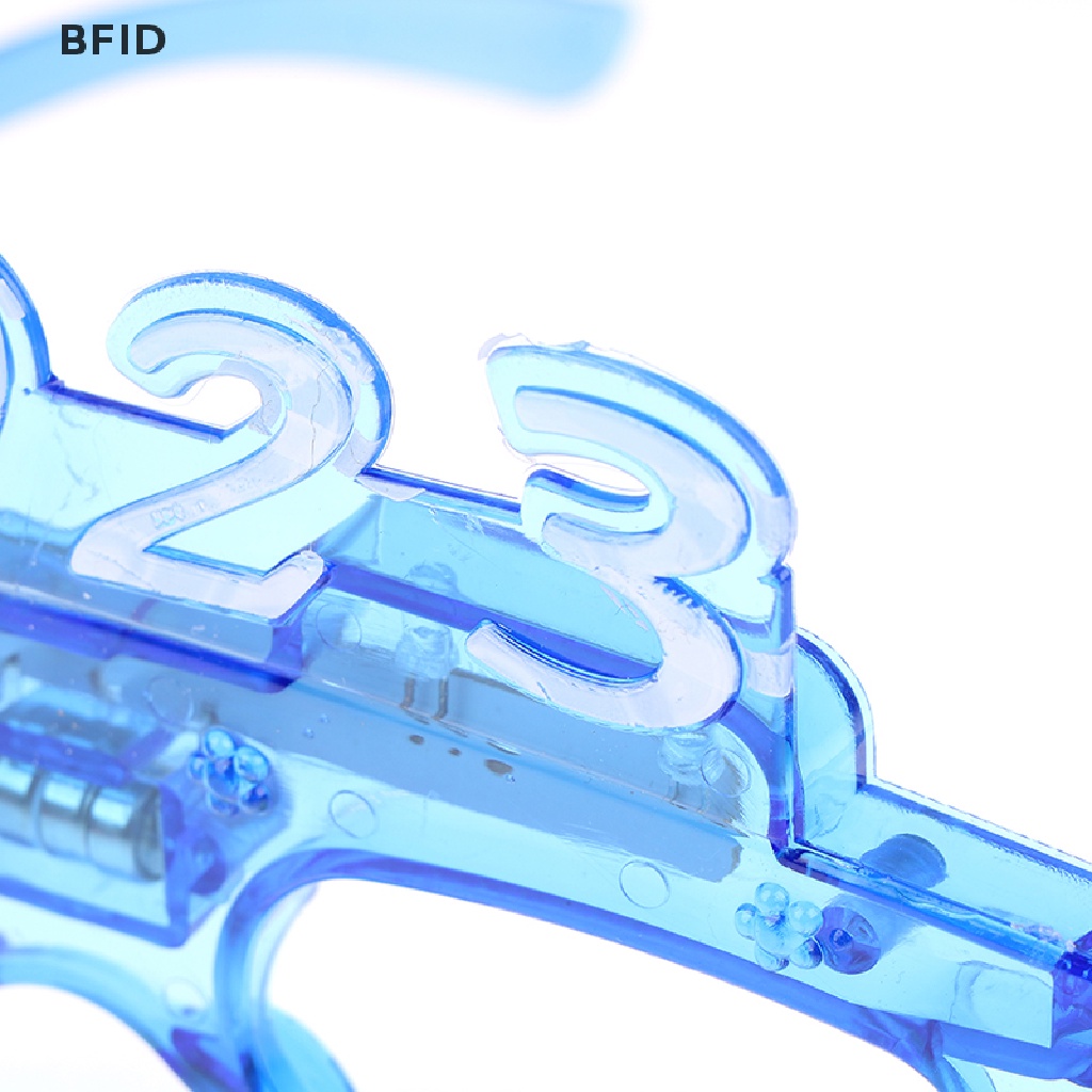 [BFID] 2023kacamata Bercahaya Empat Lampu LED Flash Kacamata Natal Perlengkapan Pesta [ID]