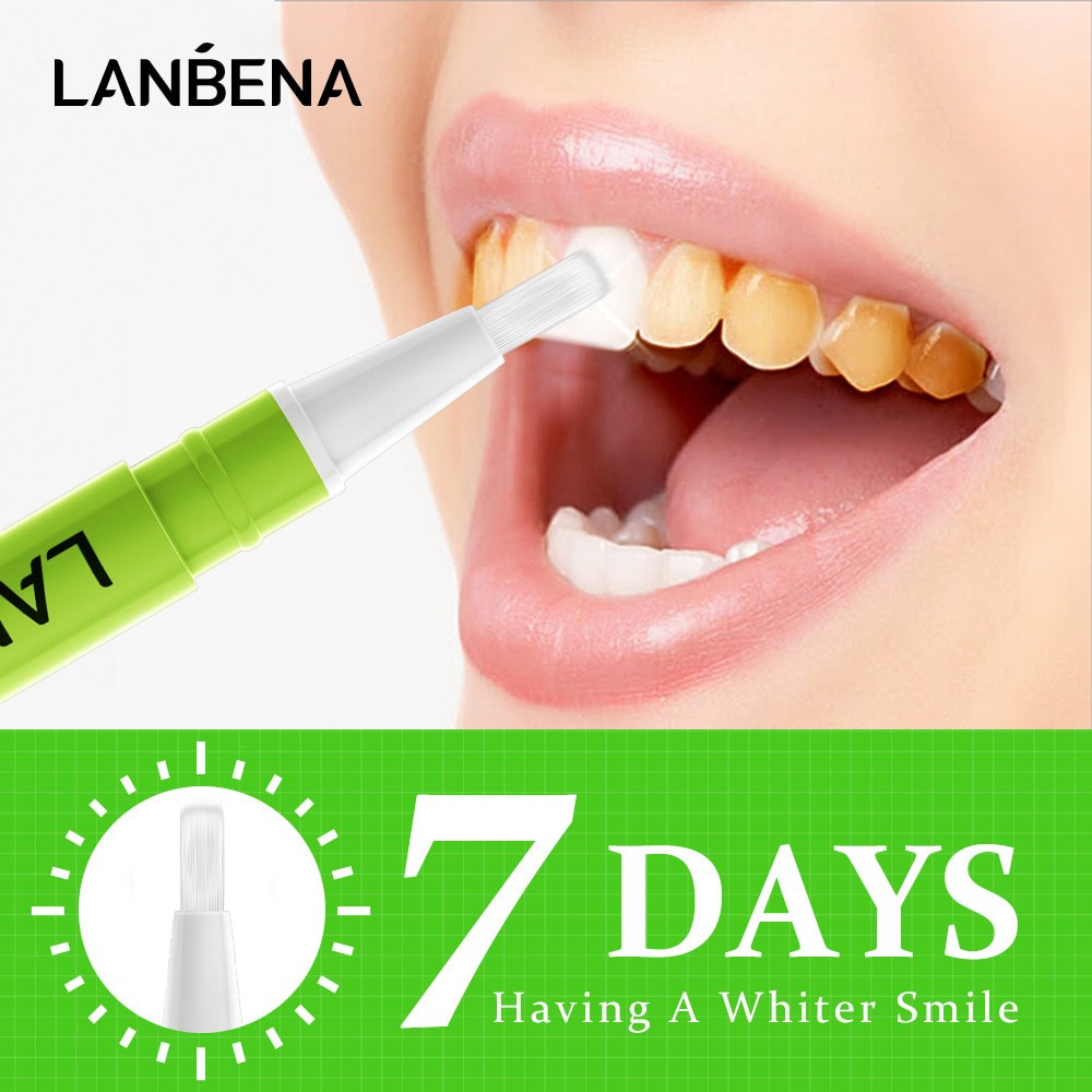 LANBENA Teeth Whitening Care Pen Pensil Pemutih Gigi Lemon-Lime Mint Flavor 3 ml