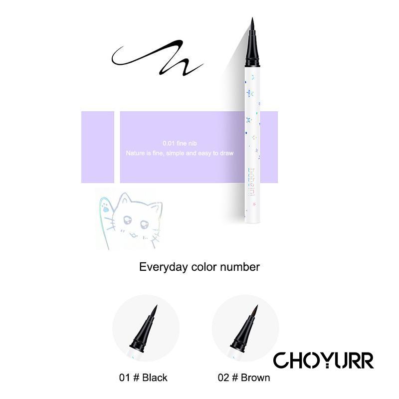 【COD】Eyeliner Cair Cepat kering Tahan air Tahan keringat Tahan lama Pena Tipis Berbintang Murah Korea-CH