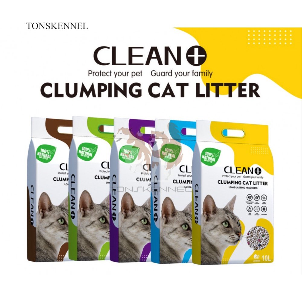 Pasir Kucing Clean+ Plus 5L Bentonite Cat Litter True Test 5  L 5LT Trex TrueTest Poocha Its Mate Itsmate Cleanplus Catmate Lovesh Gumpal Wangi Bentonite Hovey Top Mantoel Naughty Tail 5 Liter 5 Lt 5 L T rex T-rex Cattiee Cat cattie cat Clean Plus