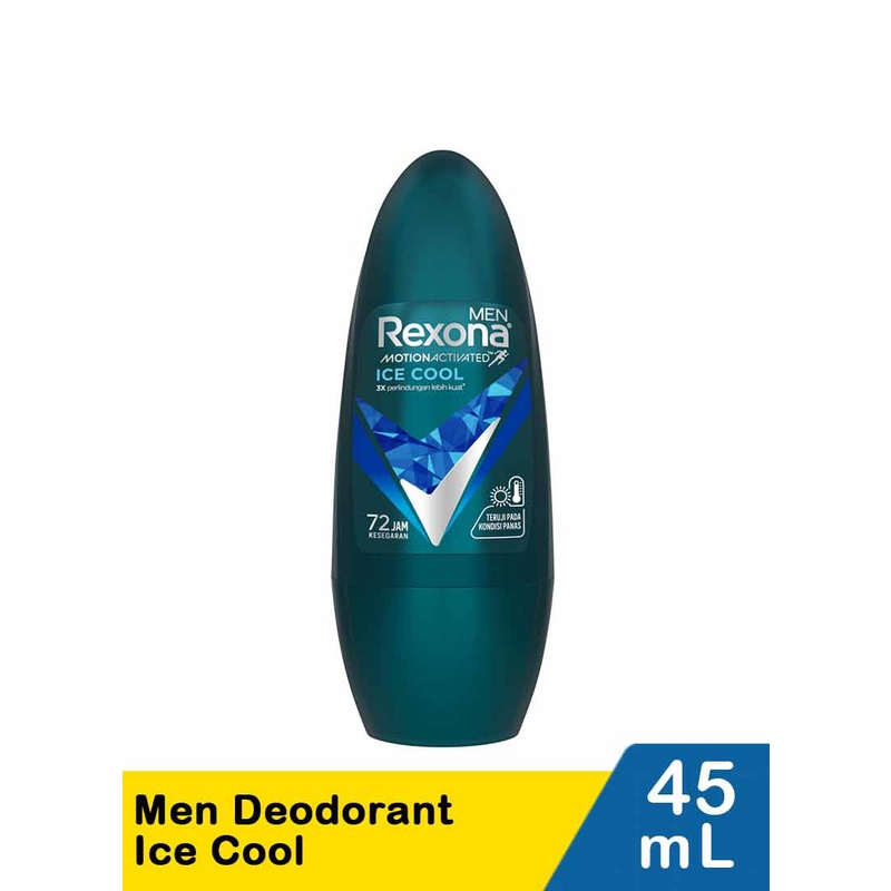 Rexona Deodorant Men Roll On Men Ice Cool / Sport Defense / Anti-Perspirant Roll On Invisible Invisibly Dry 45ml 45 ml